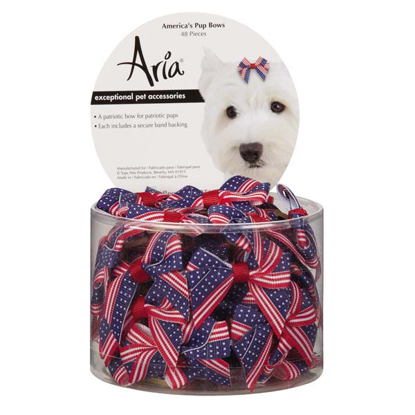 Dt6241 48 Americas Pup Bow Canister 48 Pcs