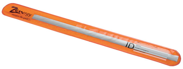 78828 Essential Reflective Snapbands With Id - Orange