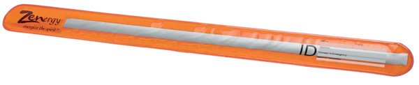 78848 Premium Reflective Snapbands With Id - Orange