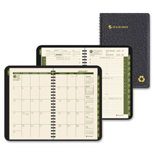 70100g05 Recycled Weekly-monthly Appointment Book, Black, 4.88 In. X 8 In., 2014