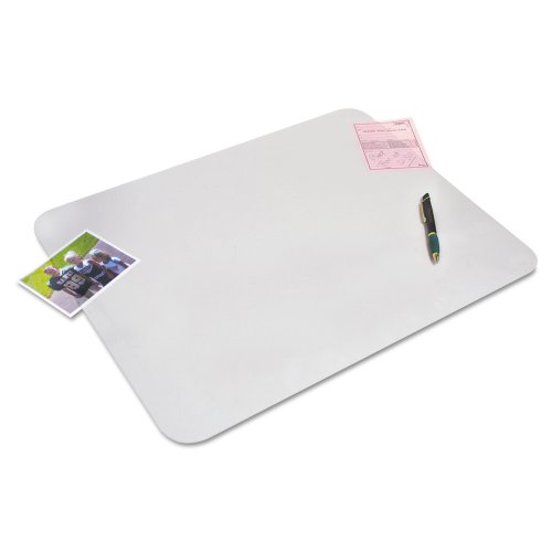 6040ms Krystalview Desk Pad With Anti Bacteria, 24 X 19, Clear