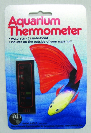 Liquid Crystal Vertical Aquarium Thermometer Small A-1003