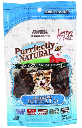Loving Pet Purrfectly Natural Cat Treats 2 Ounce Buffalo 5260