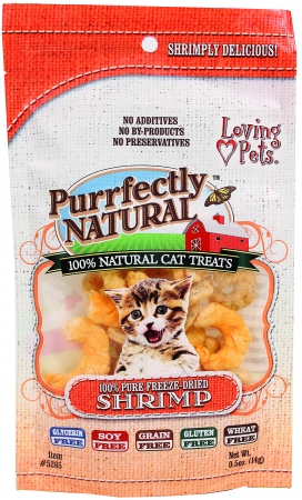 Loving Pet Purrfectly Natural Cat Treats 0.5 Ounce Shrimp 5265