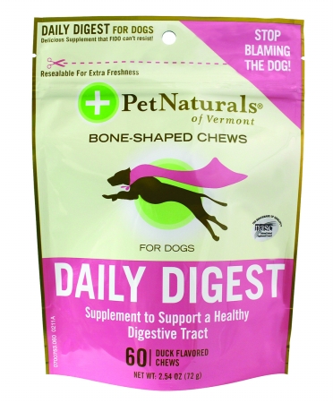 Of Vermont Daily Digest Bone-shaped Chews For Dogs 60 Count Duck 700753.06