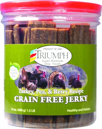 Grain Free Jerky Treats 24 Ounce Turkey-pea-brry 00852