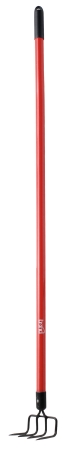 Long Handle 4 Tine Cultivator Red Lh005