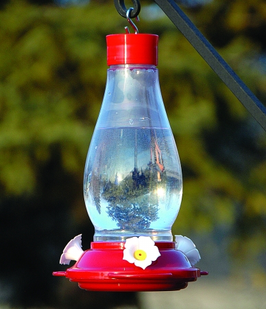 Plastic Hummingbird Feeder 24 Ounce Red Na35239
