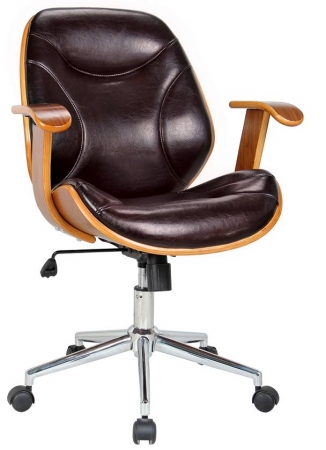 Boraam Industries 97913 Rigdom Desk Chair, Black
