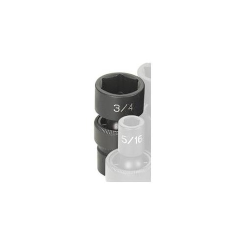 Grey Pneumatic 1024U .38 Inch Drive X .75 Inch Standard Universal Grey Pneumatic 1024U .38 Inch Drive X .75 Inch Standard Universal