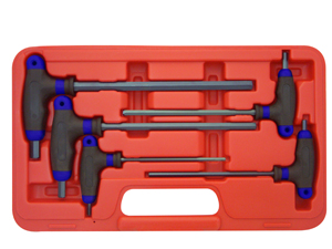 . 1045 Internal Hex Bolt Extractor Metric T-handle Set