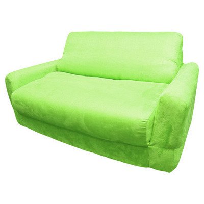 10205 Lime Green Micro Suede Sofa Sleeper