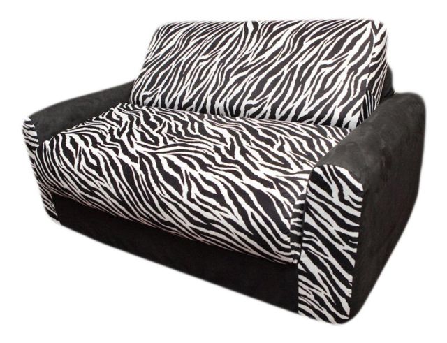 10209 Black Zebra Sofa Sleeper