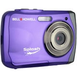 Bell & Howell Wp7P Purple Waterproof Digital Camera Splash