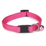Basic Nylon Cat Collar 8-12 In Flamingo Pink