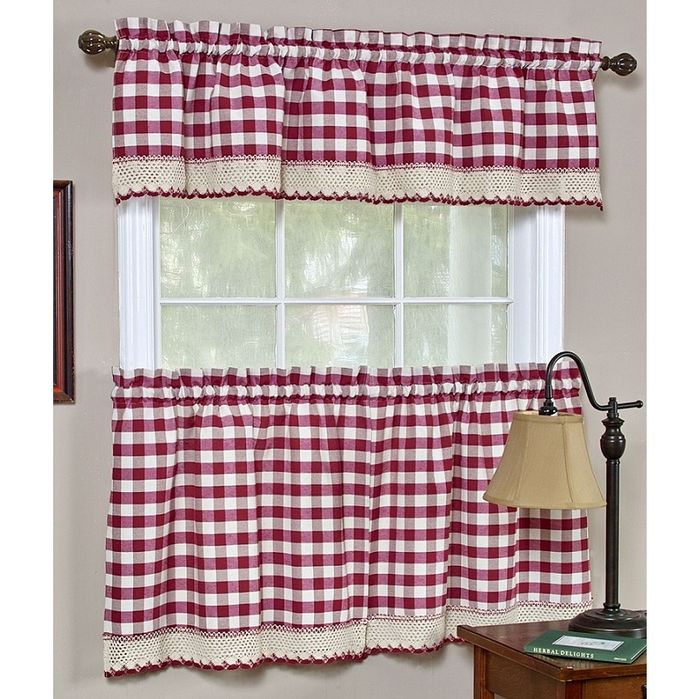 Buffalo Check Valance - 58 In. X 14 In.