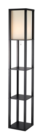 Adesso Furniture 3193-01 Titan Tall Shelf Floor Lamp
