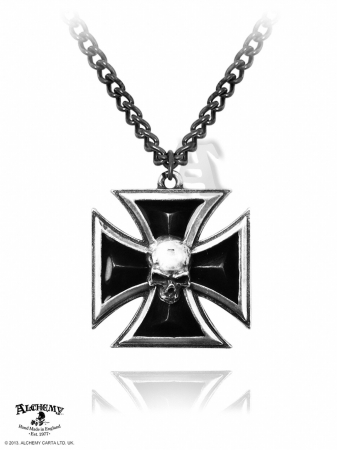 Alchemy Metal-wear P617 - Black Knight's Cross -pendants