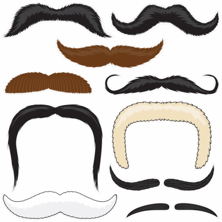 Mpar-002 Mr. Moustachios Stachoos, 10 Temporary Tattoo Mustaches