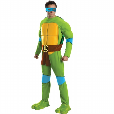 217527 Teenage Mutant Ninja Turtles Deluxe Leonardo Adult Costume - Standard - One Size