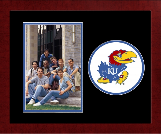 Campus Image Ks999slpfv University Of Kansas Spirit Photo Frame - Vertical