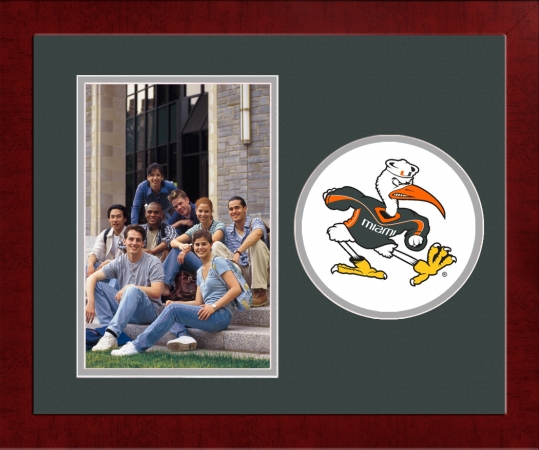 Campus Image Fl988slpfv University Of Miami Spirit Photo Frame - Vertical