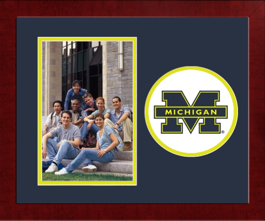 Campus Image Mi982slpfv University Of Michigan Spirit Photo Frame - Vertical