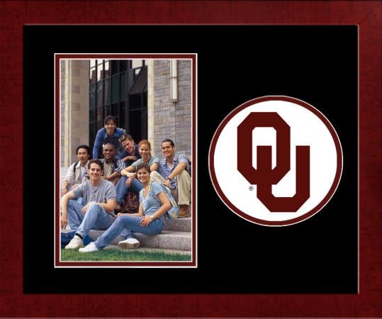 Campus Image Ok998slpfv University Of Oklahoma Spirit Photo Frame - Vertical