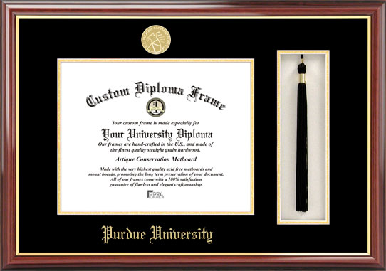 Campus Image In998pmhgt Purdue University Tassel Box And Diploma Frame