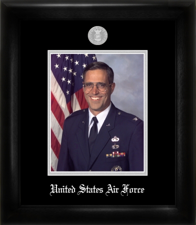 Campus Image Afps002 Air Force Portrait Frame Silver Medallio