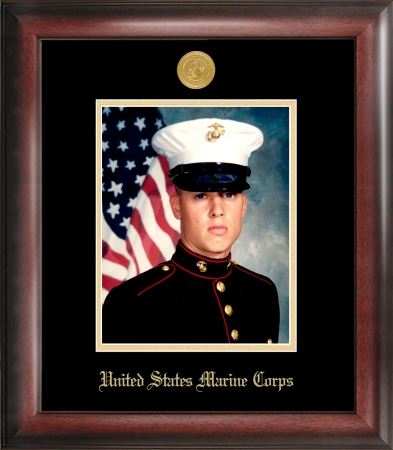 Campus Image Mapg001 Marine Corp Portrait Frame Gold Medallion