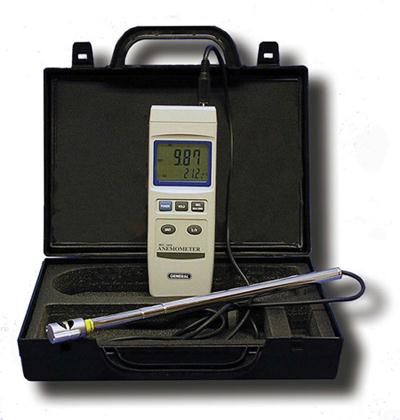 Mini Vane Anemometer With Temperature