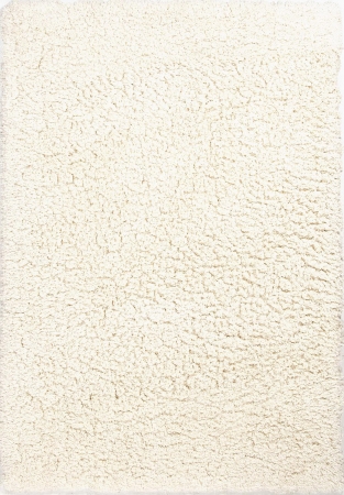 Rug112984 Handmade Plush Pile Polyester Ivory-white Shag - Mio02