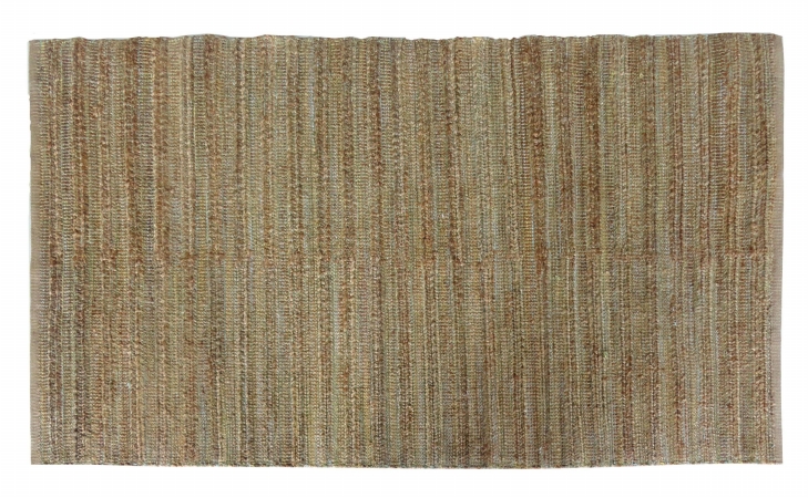 Rug113251 Naturals Solid Pattern Cotton- Jute Green-taupe Rug - Hm11