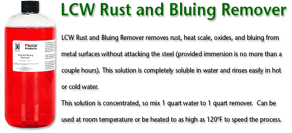 Rbr32 Lcw Rust & Bluing Remover, 1 Quart