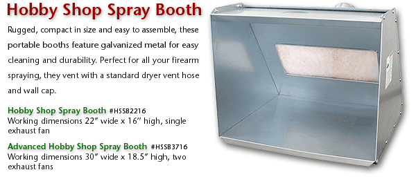 Hssb3716 Advanced Hobby Shop Spray Booth, 30 Inches Wide X 18.5 Inches High, Two Exhaust Fans