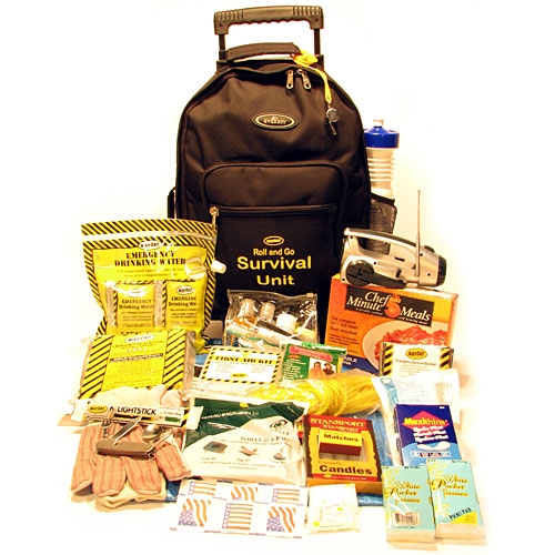 KT-WH1 Roll and Go Survival Kit on Wheels-1 Person