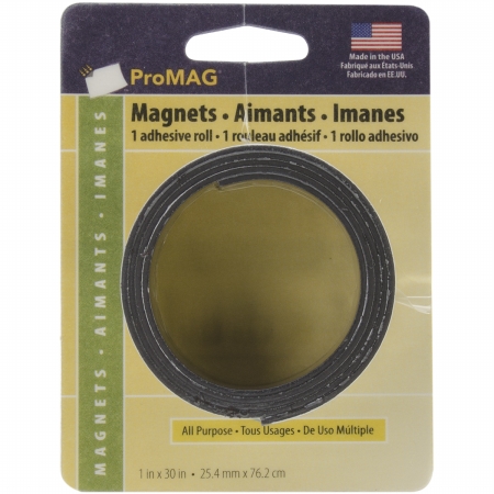12341pgy Magnetic Tape Roll 1-pkg-1 In.x30 In.