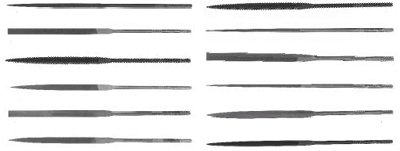 183-38003 6-.25 in. Barrette Needle File Rhn-0 Cut