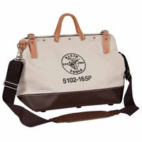 409-5102-16sp 16 In. Canvas Tool Bag Combo With Pockets-shoulder Strap