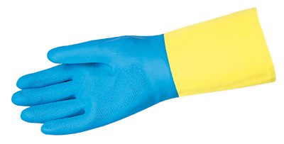 MCR 127-5408S Med. Blue Neoprene Overyellow Latex 28Mil