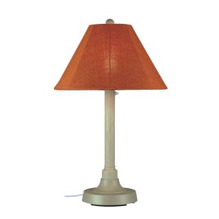 Concepts 30115 San Juan 34 In. Table Lamp 30115 With 2 In. Bisque Body And Chili Linen Sunbrella Shade Fabric - Bisque