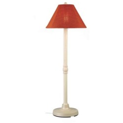 Concepts San Juan Floor Lamp With 2 In. Bisque Body And Chili Linen Sunbrella Shade Fabric - Bisque