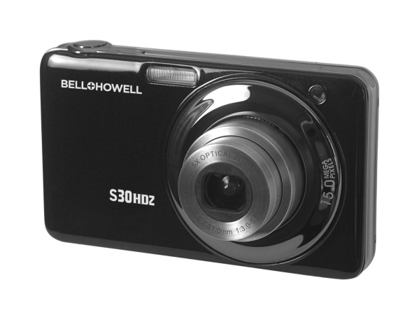 Bell+howell S30HDZ-BK 15.0 Megapixel S30hdz Slim Digital Camera With 5x Optical Zoom -black