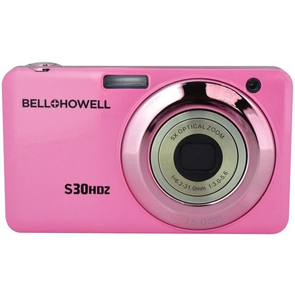 Bell+howell S30HDZ-PK 15.0 Megapixel S30hdz Slim Digital Camera With 5x Optical Zoom -pink
