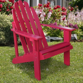 Shine Company 4613cp Catalina Adirondack Chair - Chili Pepper