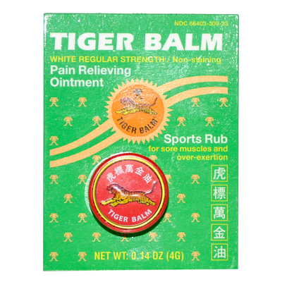 Tiger Balm Pain Relieving Ointment - White Regular Strength - .14 Oz