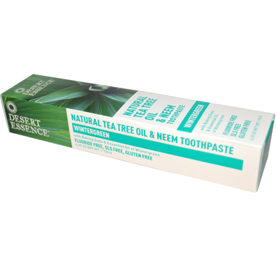 Natural Tea Tree Oil And Neem Toothpaste Wintergreen - 6.25 Oz - Pack Of 1 - Sppk-332718