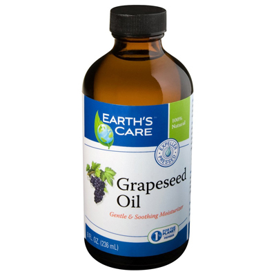 Earth's Care 100% Pure Grapeseed Oil - 8 Fl Oz