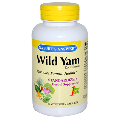 Nature's Answer Wild Yam Root Extract - 60 Vegetarian Capsules